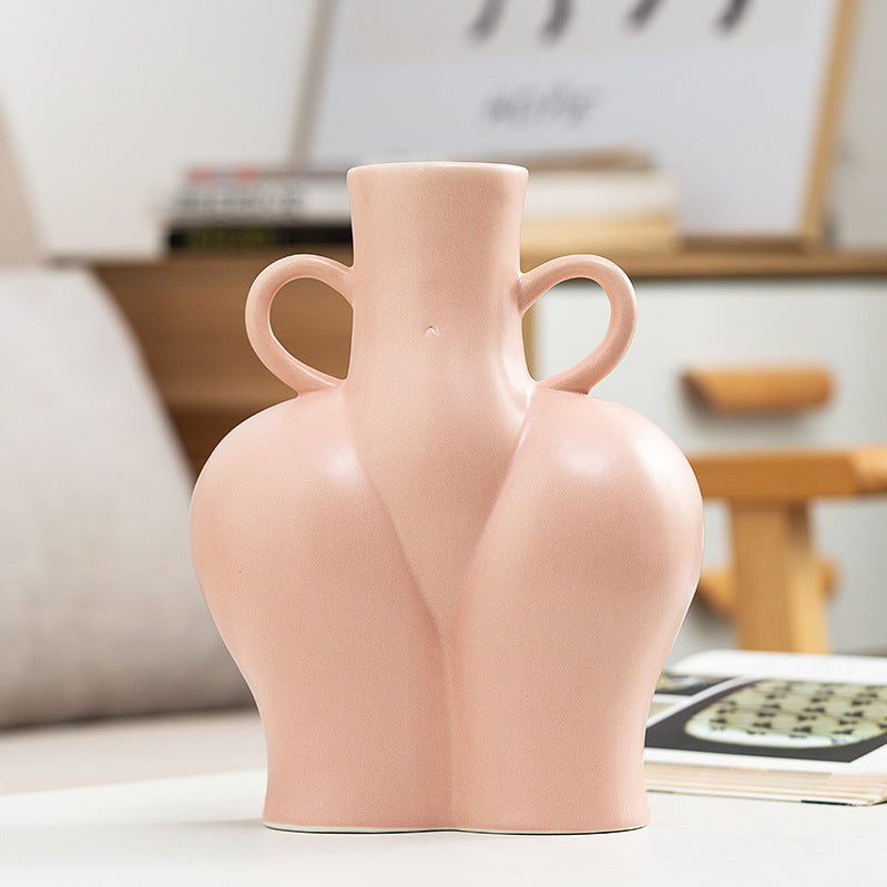 Human Body Art Vase – Creative Abstract Sculpture Flower Vase for Hydroponic Plants & Home