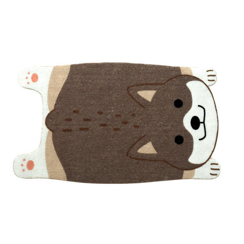 Cute Cartoon Dog Doormat – Shiba Inu & Corgi Non-Slip Floor Mat for Home