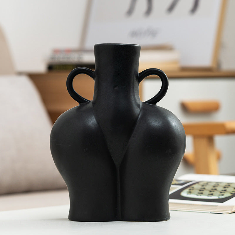 Human Body Art Vase – Creative Abstract Sculpture Flower Vase for Hydroponic Plants & Home