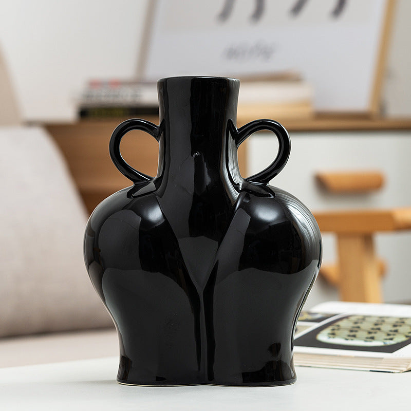 Human Body Art Vase – Creative Abstract Sculpture Flower Vase for Hydroponic Plants & Home