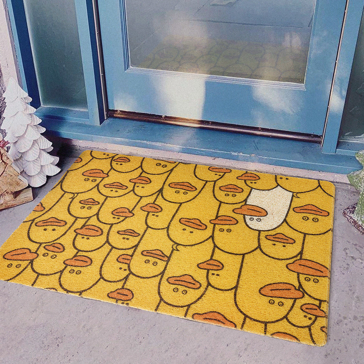 Japanese Cartoon Doormat – Cute Modern Non-Slip Floor Mat for Entryway, Bedroom & Home