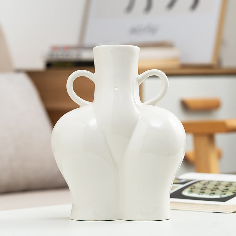 Human Body Art Vase – Creative Abstract Sculpture Flower Vase for Hydroponic Plants & Home
