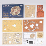 Robotime ROKR Zodiac Wall Clock – 3D Wooden Puzzle Model Kit LC601, DIY Assembly Toys & Creative Gifts for Kids & Teens